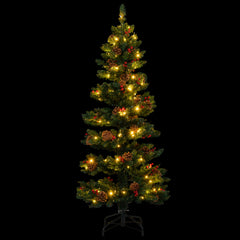 150 CM Pre-Lit Artificial Christmas Tree Spiral Holiday Tree with 448 Branch Tips-1.5 M