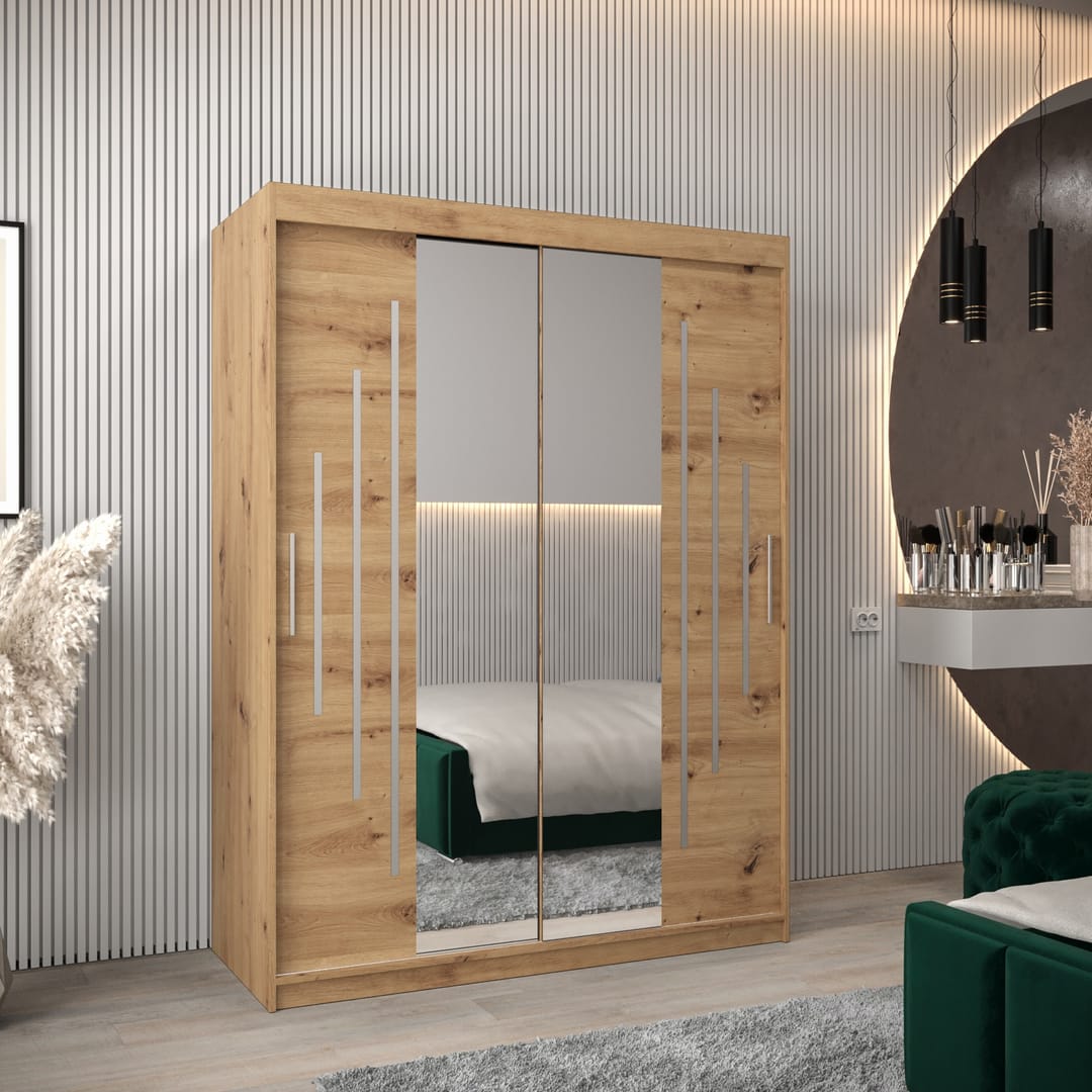 York I Sliding Door Wardrobe 150cm