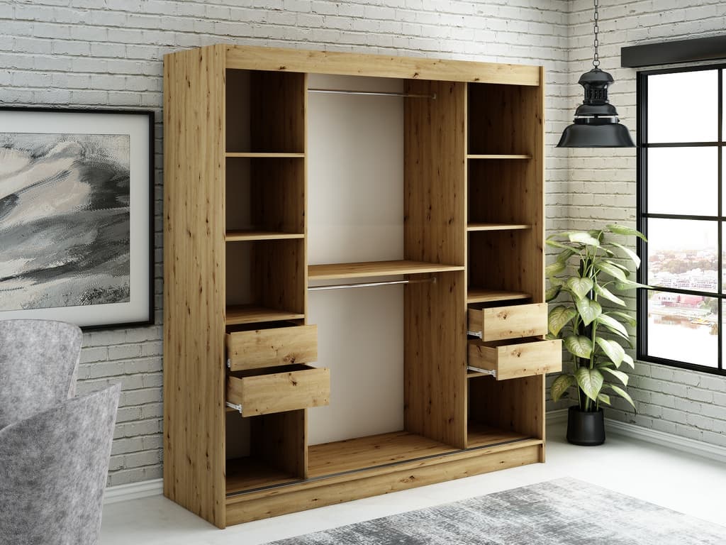 Leto Y2 Sliding Door Wardrobe 200cm