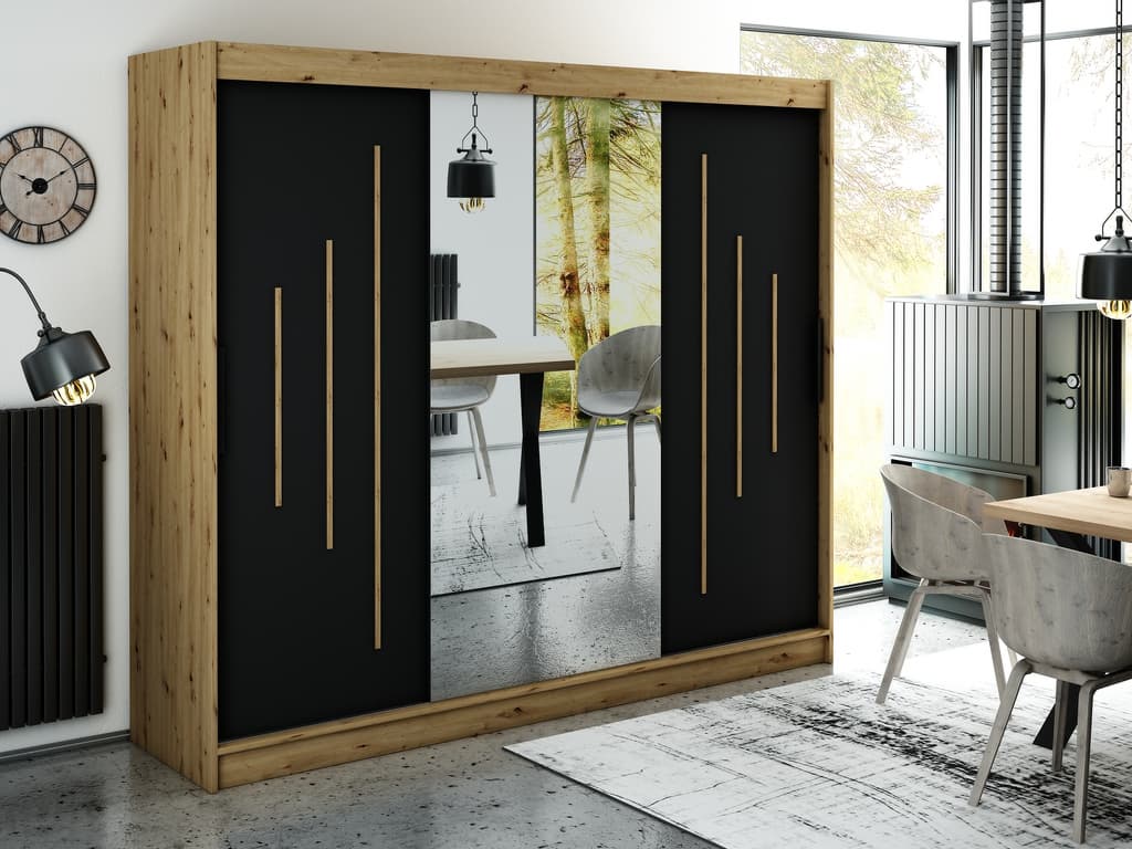 Leto Y1 Sliding Door Wardrobe 250cm