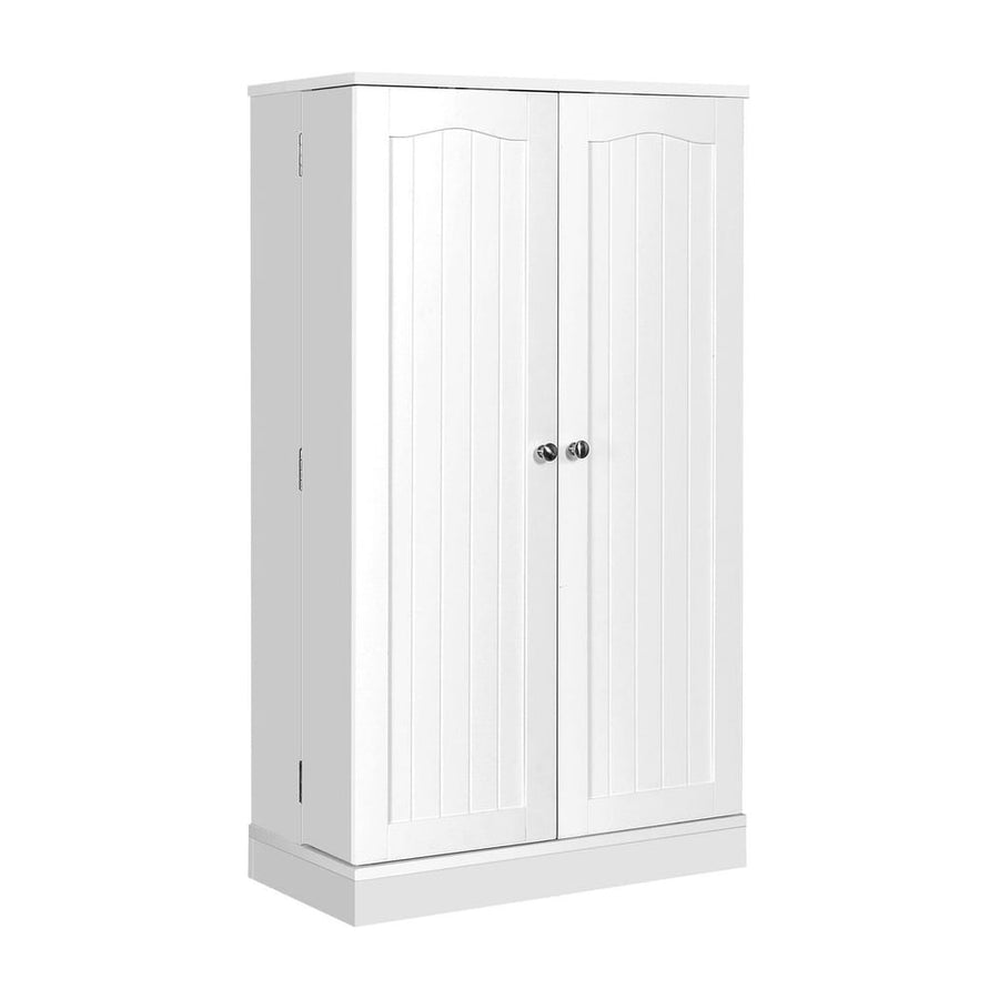 2-Door Pantry Cabinet with 6 Adjustable Shelves-White
