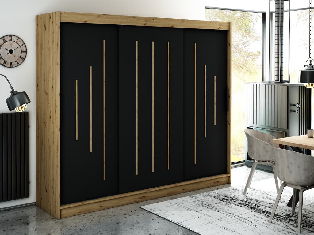 Leto Y Sliding Door Wardrobe 250cm