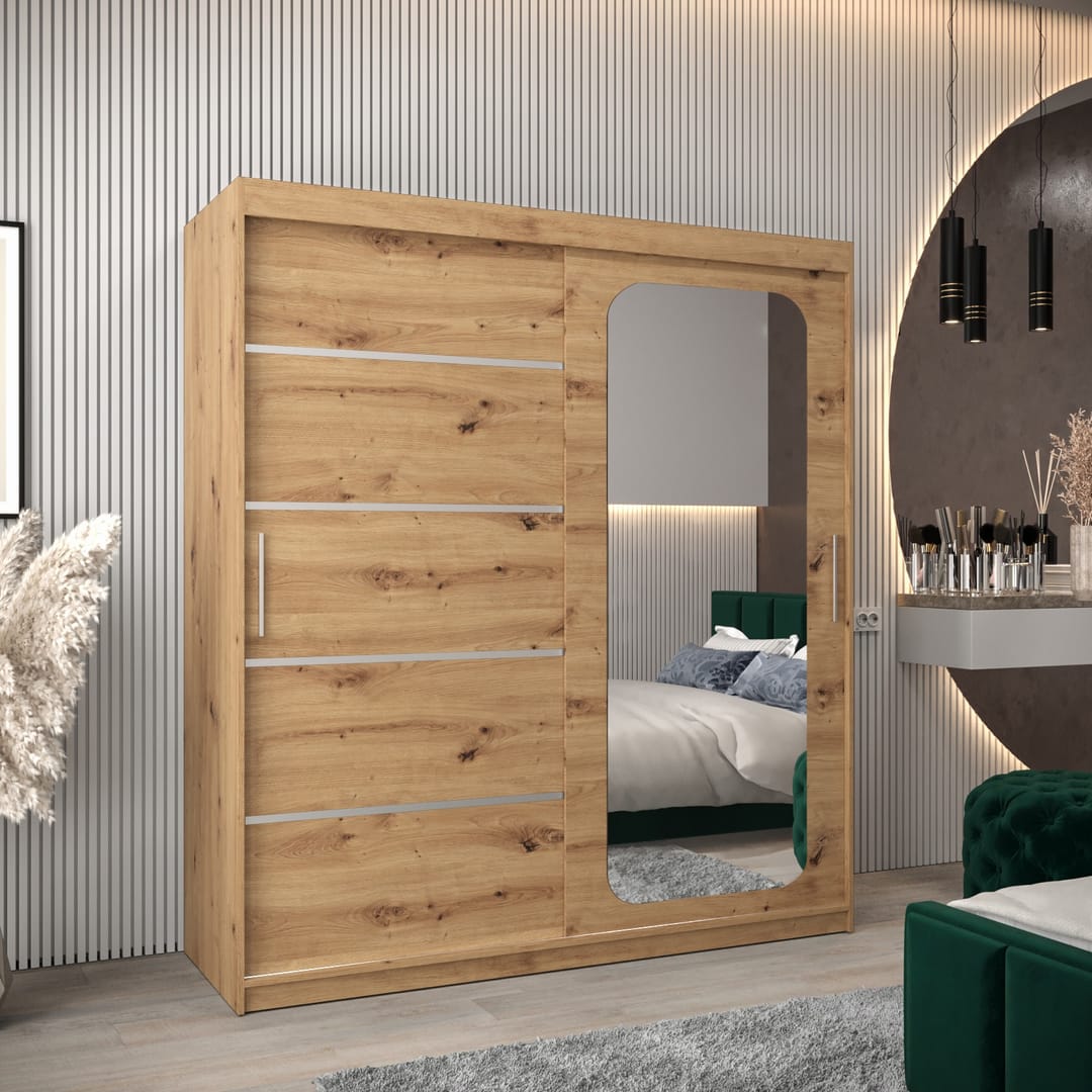 Uppsala V2 Sliding Door Wardrobe 180cm