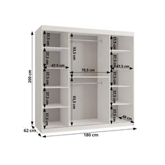 Spoti Sliding Door Wardrobe 180cm