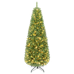 183/152 cm Pre-lit Christmas Tree with 743/300 Branch Tips and 250/150 Warm White LED Light-M