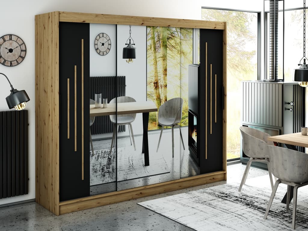 Leto Y4 Sliding Door Wardrobe 250cm
