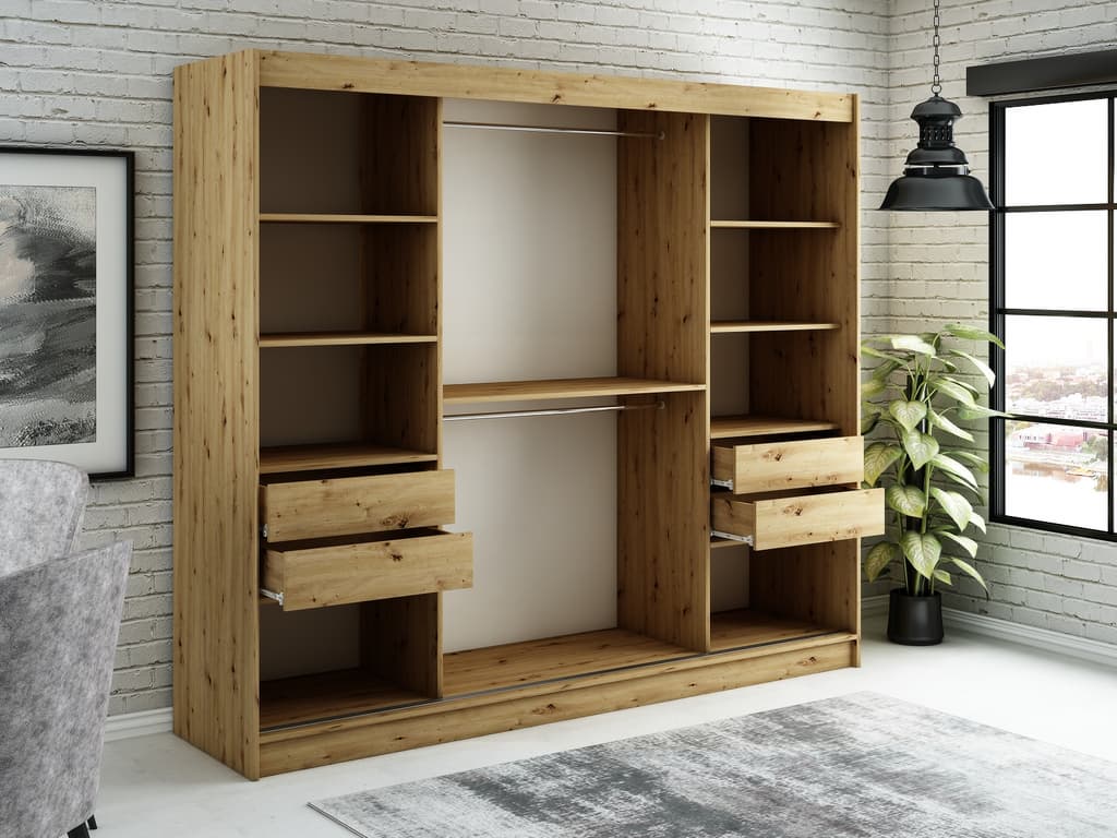 Leto Y1 Sliding Door Wardrobe 250cm