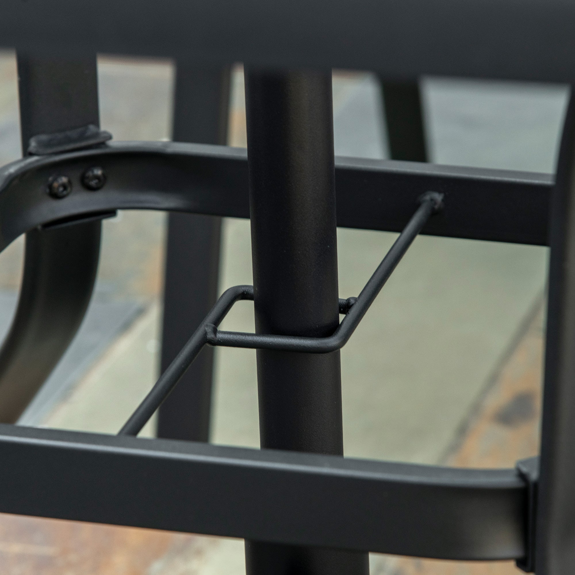 Outsunny 5 Pieces Outdoor Square Garden Dining Set w/ Tempered Glass Dining Table 4 Cushioned Armchairs, Umbrella Hole, Grey