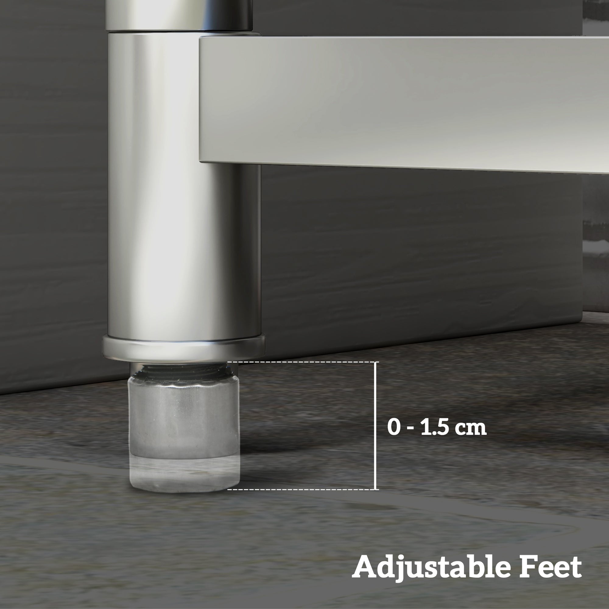 HOMCOM Outdoor Utility Sink, Stainless Steel Free Standing Single Bowl Kitchen Sink with Cold and Hot Water Pipe and Storage Shelf for Laundry Garage, 55 x 50 x 100 cm