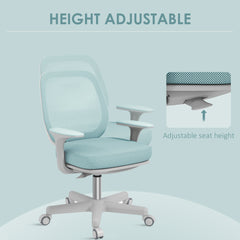 Vinsetto 44-56cm Mesh Back Office Chair - Light Green
