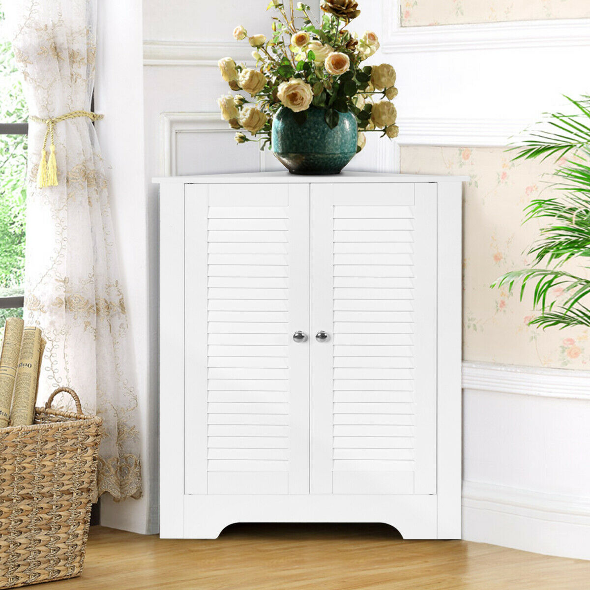 Corner Storage Cabinet Display Unit