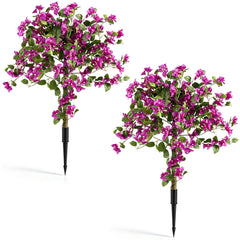 2 Pack Bougainvillea Artificial Trees with Stable Ground Spike