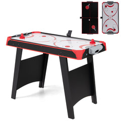 2-in-1 Multi-Game Table with Air Hockey and Table Tennis Top for Kids and Adults-Black