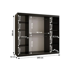 Spoti Sliding Door Wardrobe 200cm