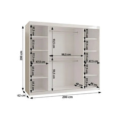 Spoti Sliding Door Wardrobe 200cm