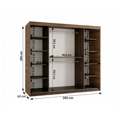 Spoti Sliding Door Wardrobe 200cm