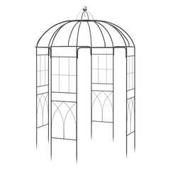 203 x 203 x 296 cm Birdcage Shape Metal Gazebo Pergola