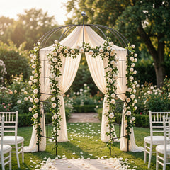 203 x 203 x 296 cm Birdcage Shape Metal Gazebo Pergola