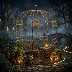 203 x 203 x 296 cm Birdcage Shape Metal Gazebo Pergola
