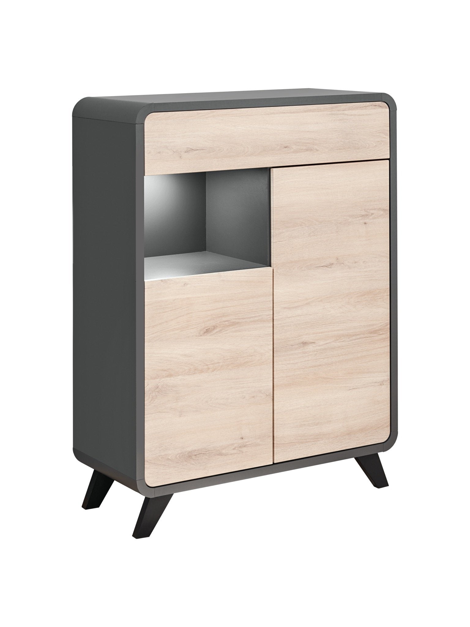 Round Sideboard Cabinet 90cm