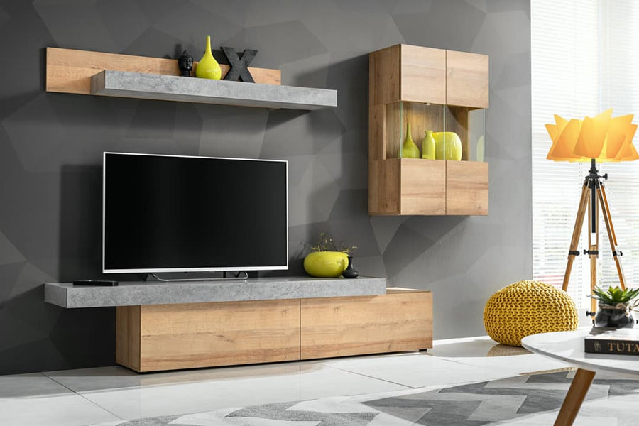 Concrete Entertainment Unit For TVs Up To 60"