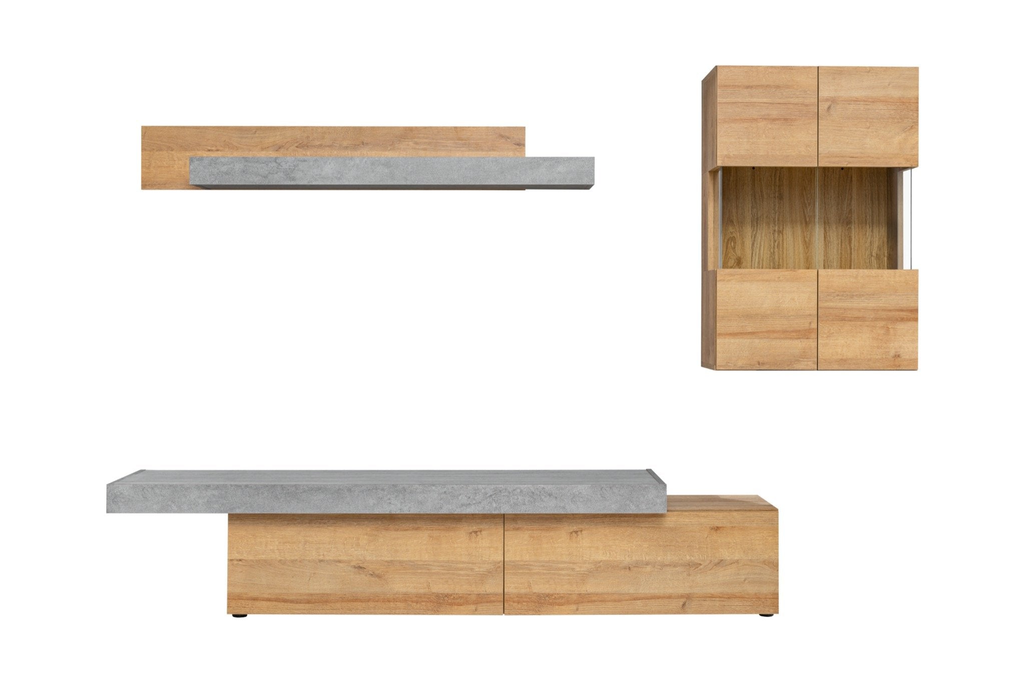 Concrete Entertainment Unit For TVs Up To 60"