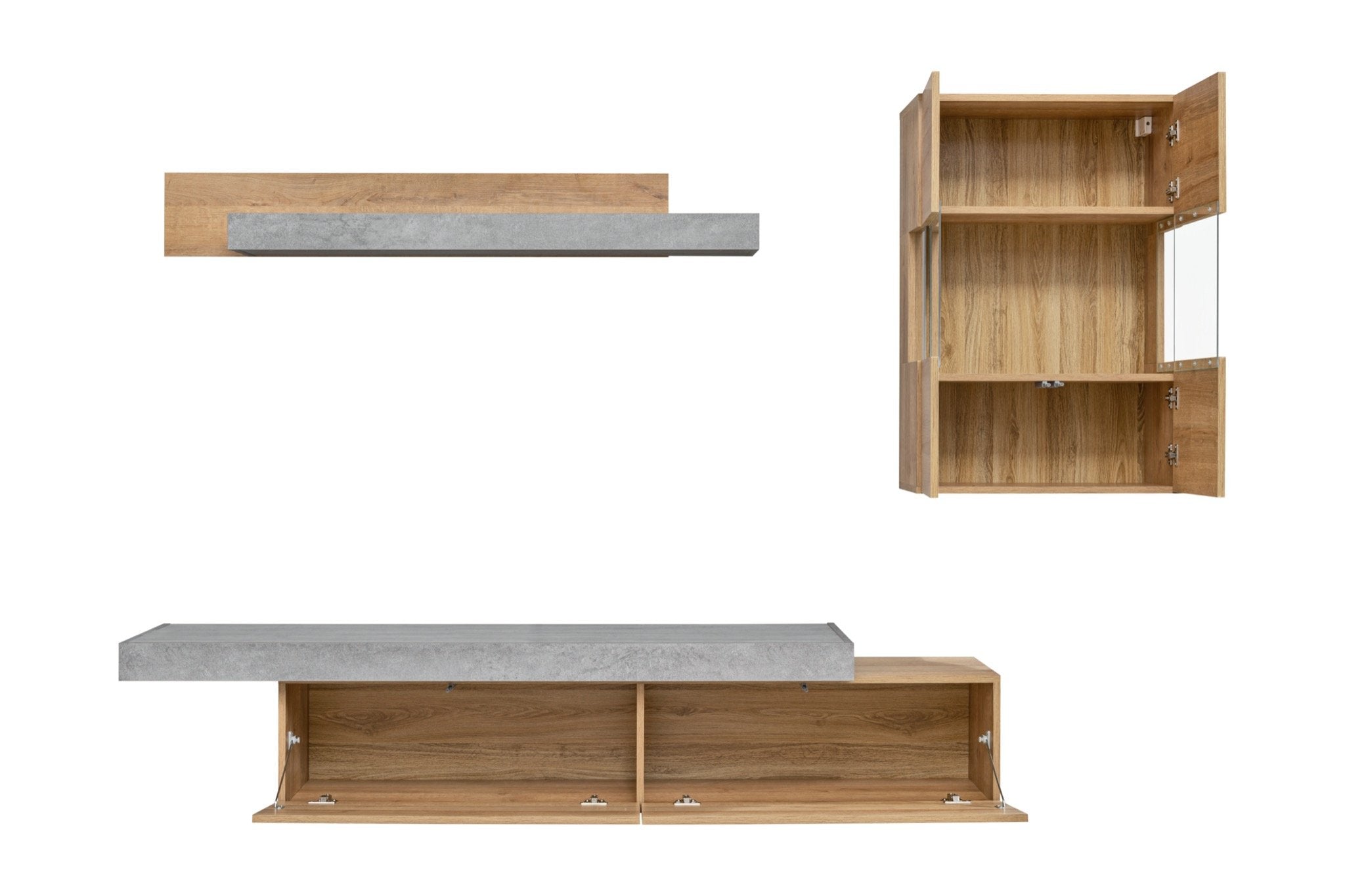 Concrete Entertainment Unit For TVs Up To 60"
