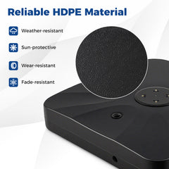 210 KG Outdoor Cantilever Umbrella Base with Wheels-Black