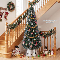 220 cm Christmas Tree and 70 cm Metal Tree Collar Set