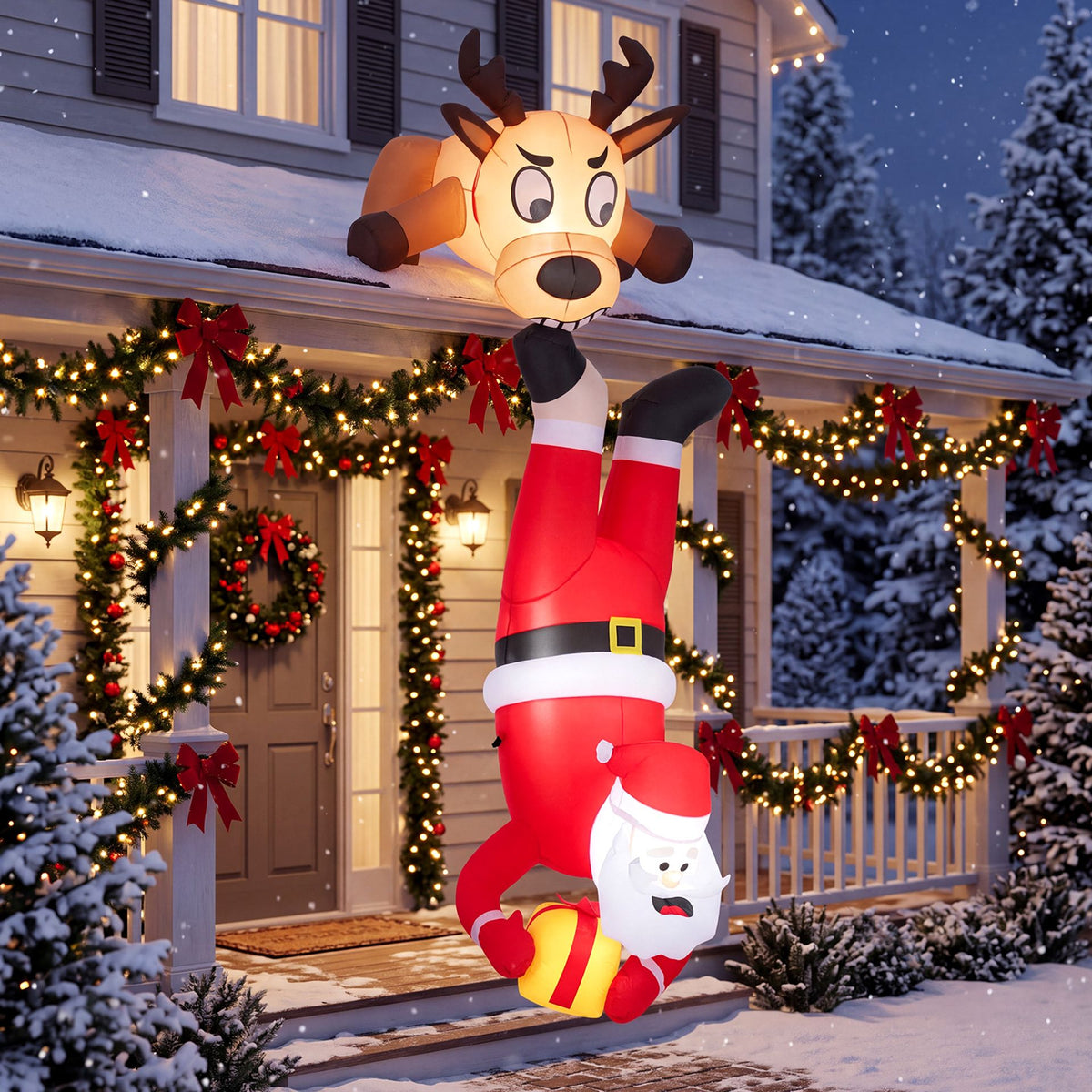 240 CM Inflatable Roof Hanging Christmas Indoor Outdoor Decoration, image 2