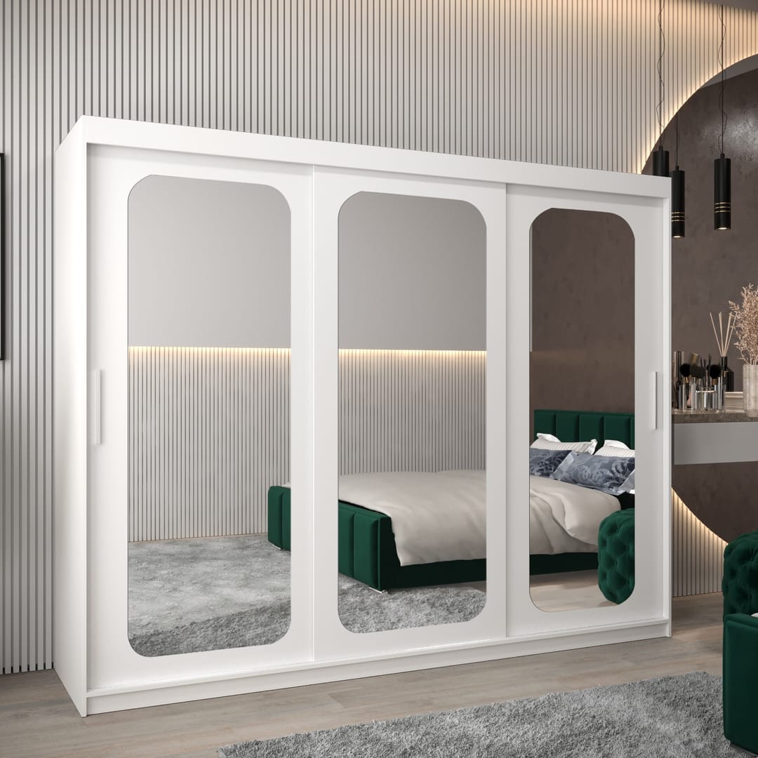 Uppsala T3 Sliding Door Wardrobe 250cm