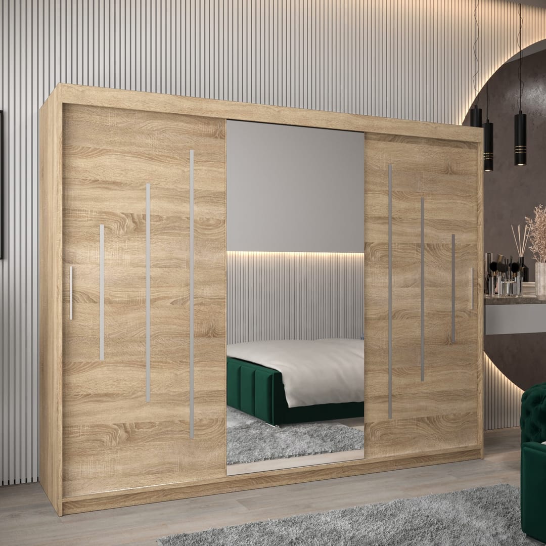 York I Sliding Door Wardrobe 250cm