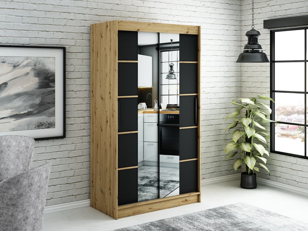 Leto V4 Sliding Door Wardrobe 120cm