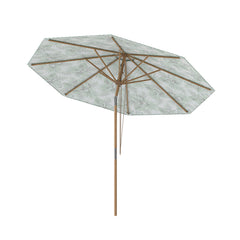 270 cm Patio Umbrella Market Table Umbrella with Push Button Tilt-Green