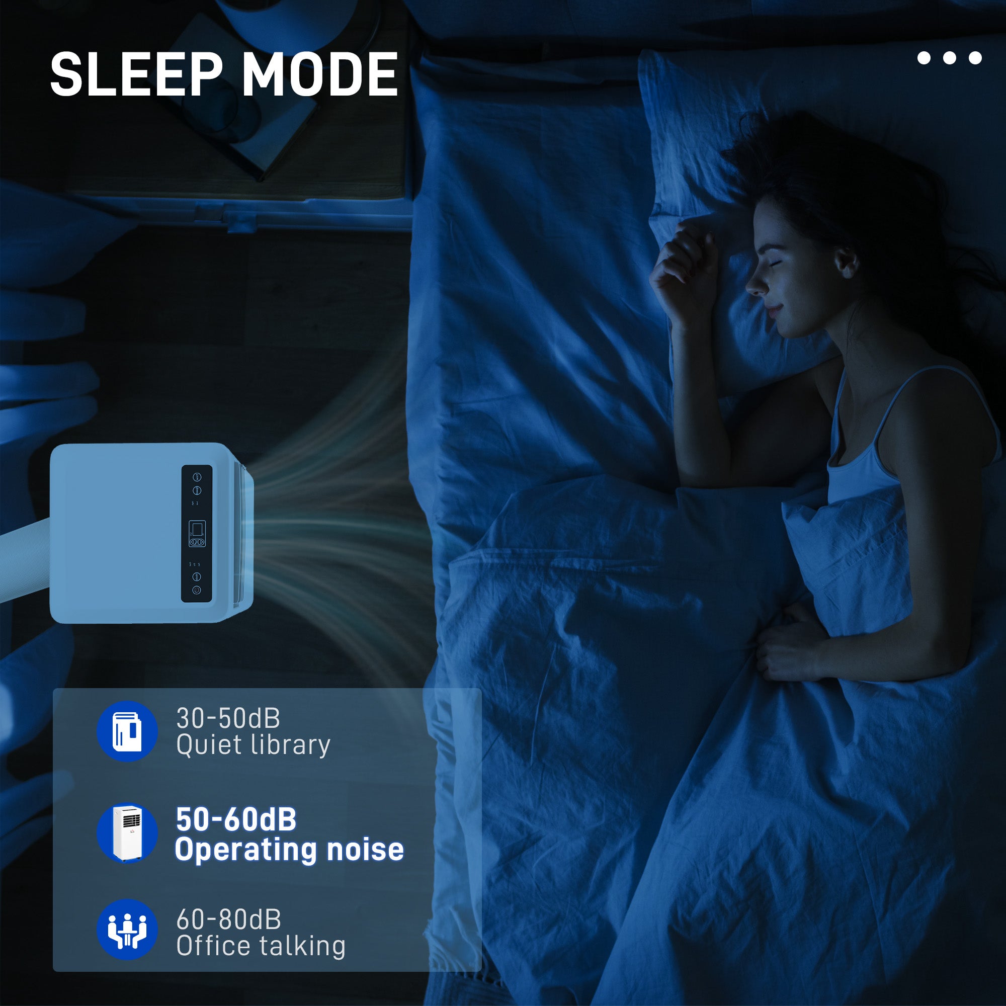 HOMCOM 7000 BTU Air Conditioning Unit, 3-in-1 Portable Air Conditioner, Dehumidifier, Cooling Fan with 2 Speeds, 24H Timer, Remote Control, Digital Display, Window Venting Kit, 26m√Ç¬≤