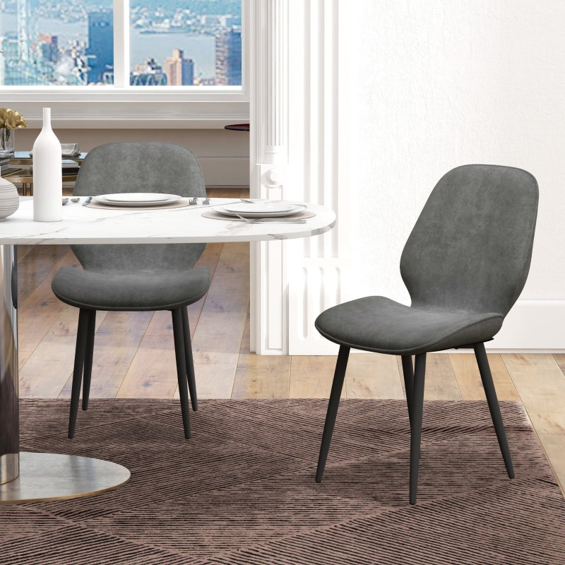 Dining room chairs with store stainless steel legs