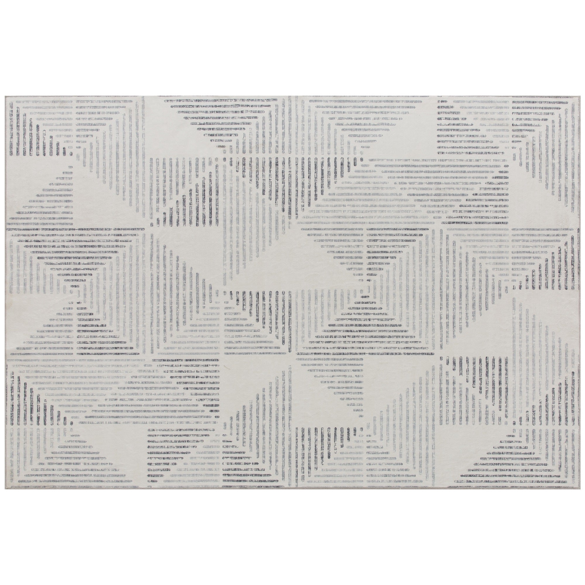 HOMCOM Modern Area Rug, Geometric Pattern Non-Slip Washable Rug, Soft Floor Carpet for Living Room, Bedroom, Dining Room, Home Office, 290 x 200 cm, Grey