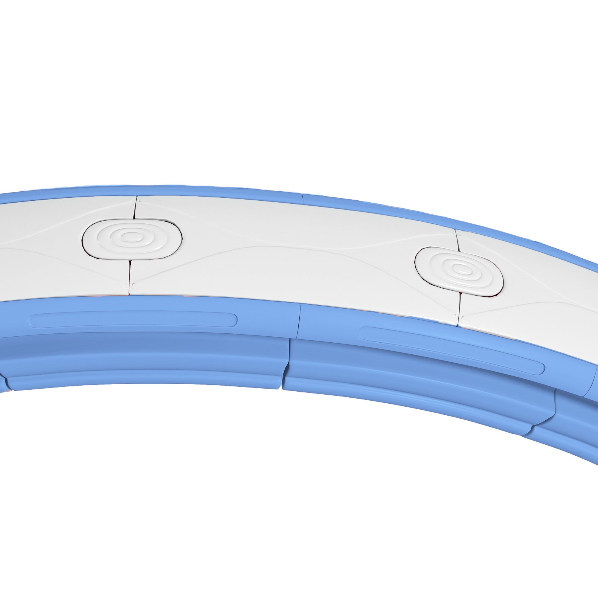 SPORTNOW Smart Weighted Hula Hoop, Massage Hula Ring w/ 16 Detachable Knots, 360√Ç¬∞ Auto-Rotating Ball, Digital Counter Light Blue