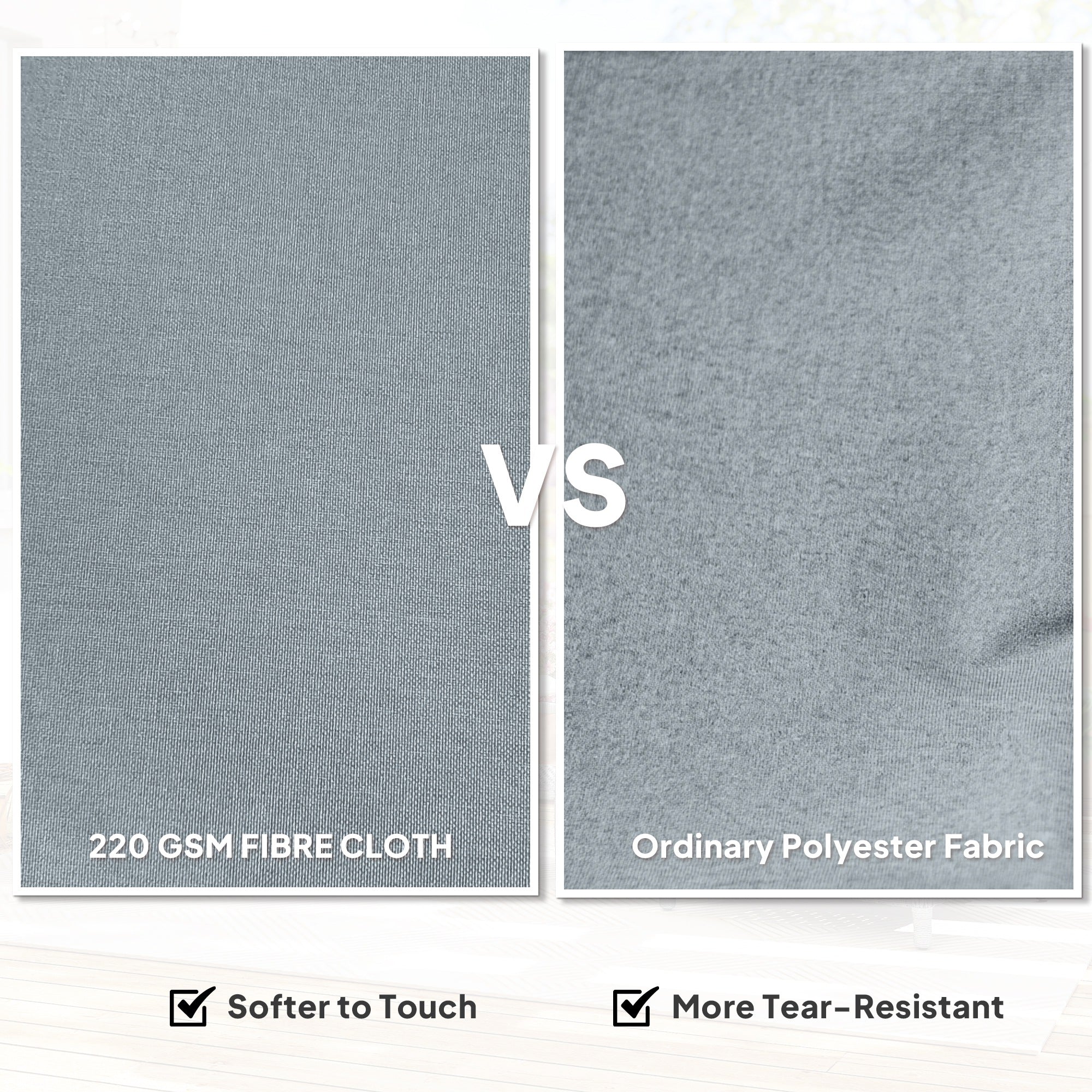 Outsunny Rattan Garden Chairs Set of 2, Outdoor Rattan Chairs with Cushions, Armrests and High Back, PE Wicker Garden Armchair with Steel Frame for Balcony, Porch, Light Grey