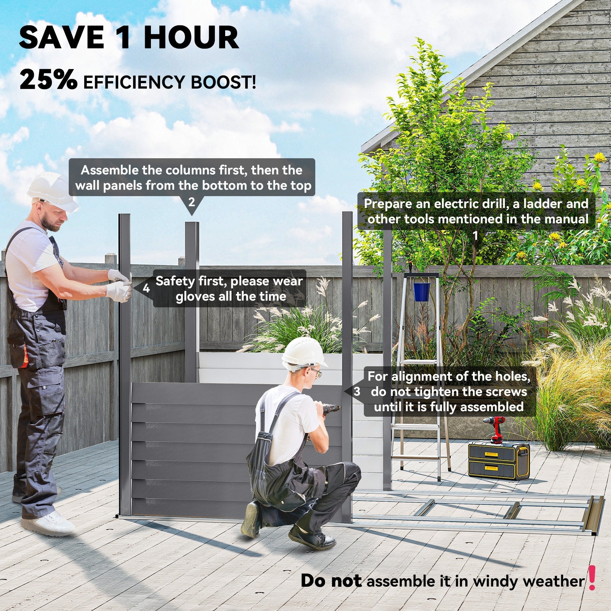 Outsunny 5 x 9ft Galvanised Metal Garden Shed with Foundation Kit, Outdoor Lean-to Shed, Tool Storage House with Lockable Doors, Gloves and 2 Air Vents for Patio, Garden, Grey