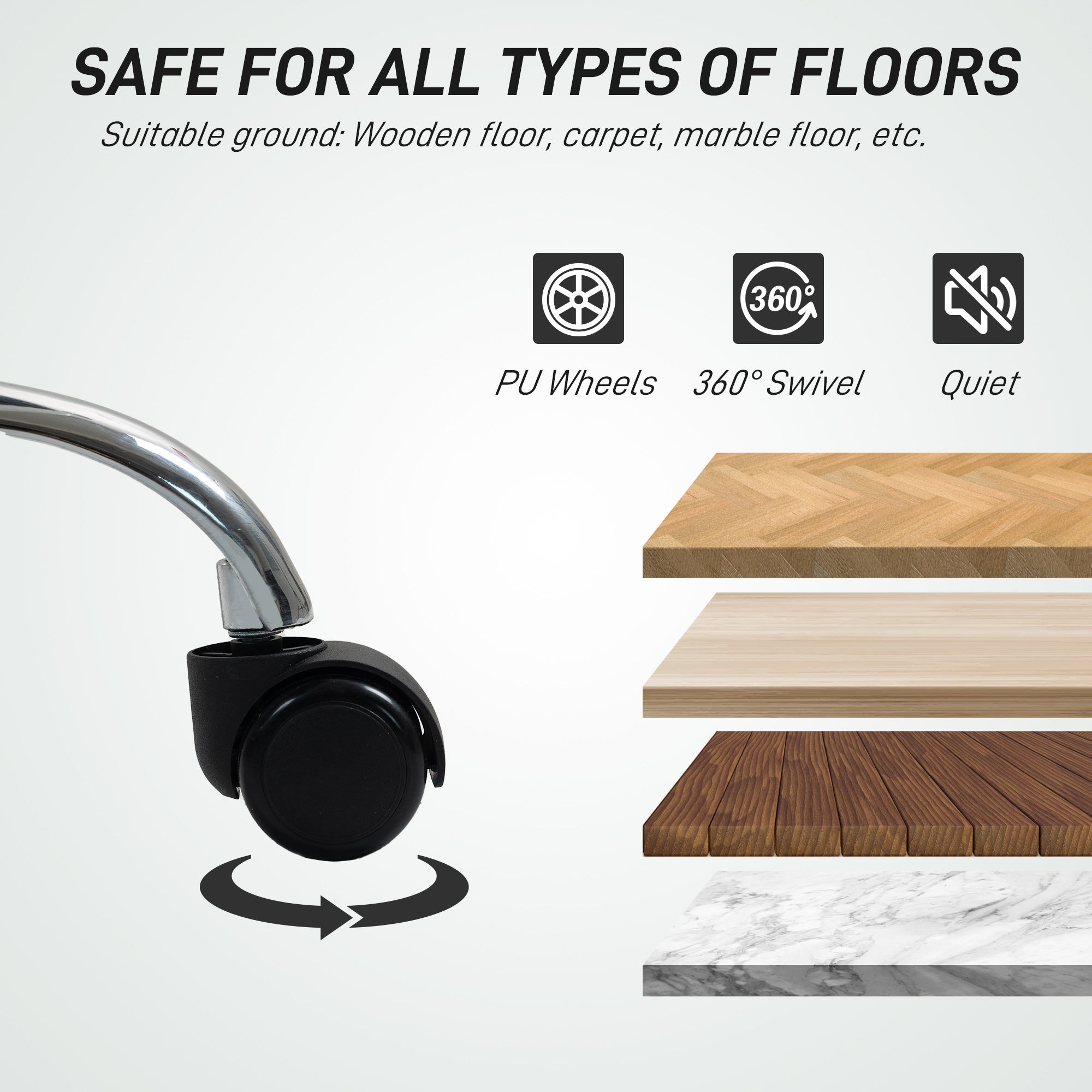 HOMCOM PU Leather Armless Office Chair, Modern Vanity Computer Swivel Chair with Rolling Wheels and Adjustable Height for Home Study, Bedroom, Pink