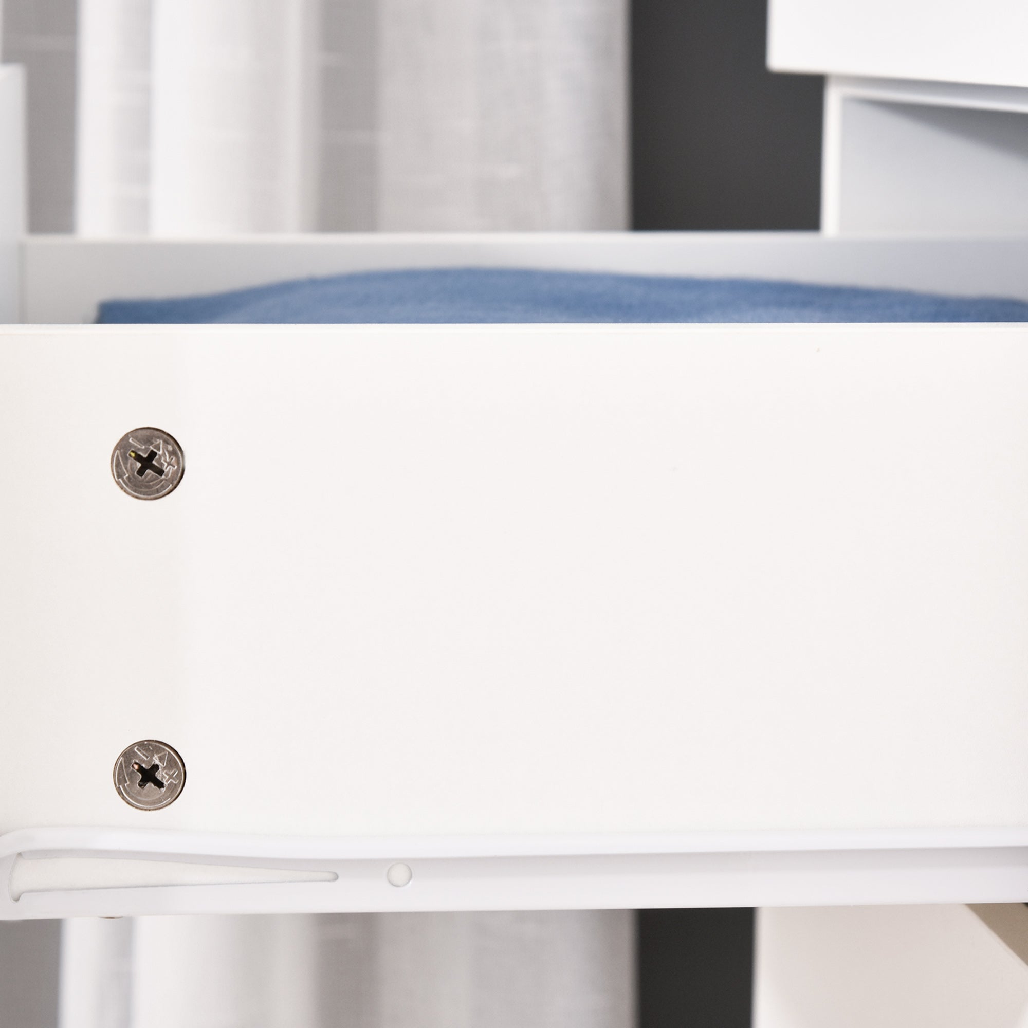 HOMCOM 2 Door 3 Drawer Mirrored Wardrobe with Hanging Rail, Modern Clothes Storage Cupboard with Mirror, Drawers and Adjustable Shelves for Bedroom, 80 x 50 x 180 cm, White