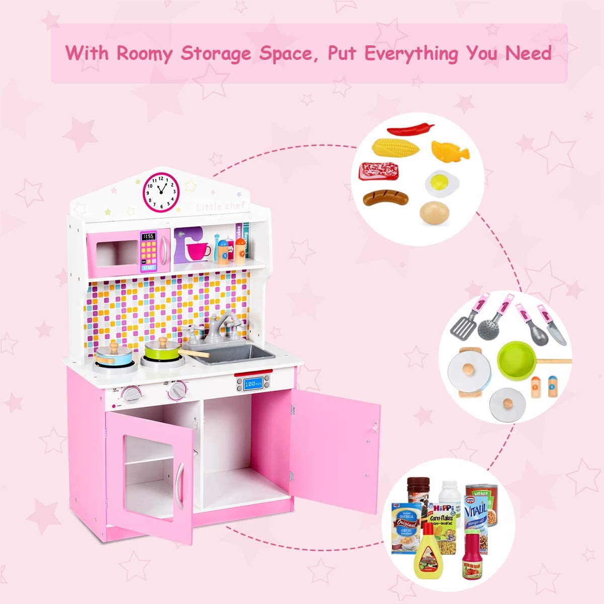 Kids Cooking Pretend Play Toy Set