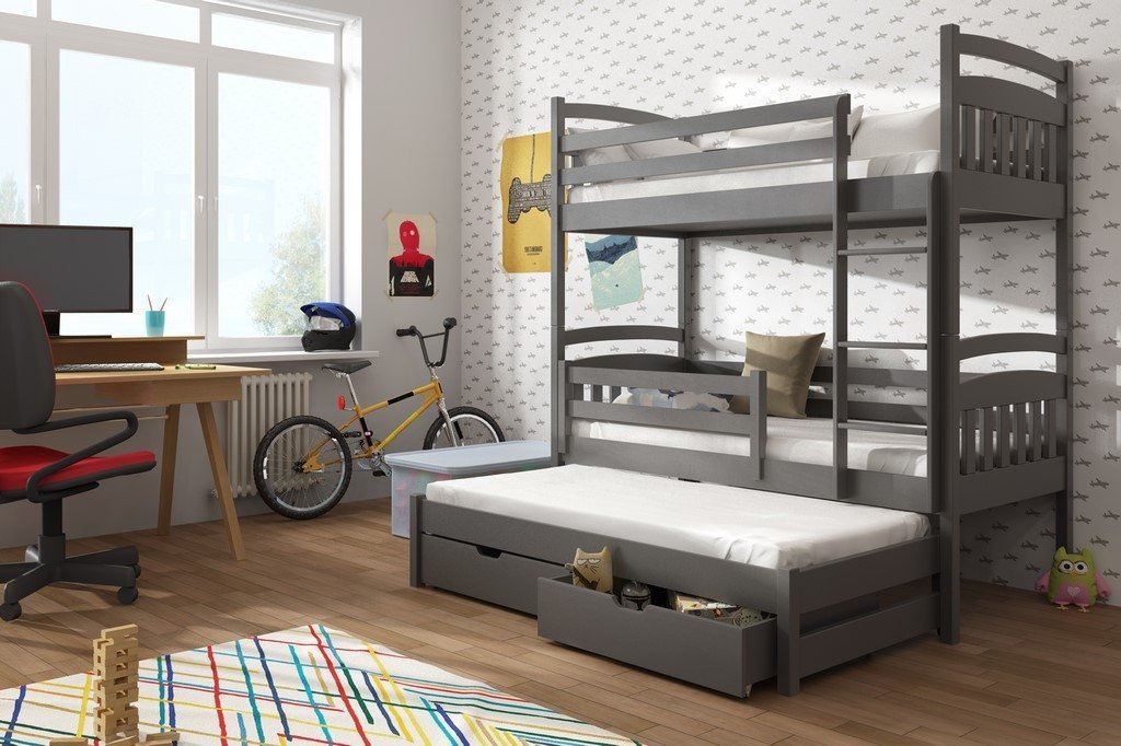 Alan Bunk Bed with Trundle and Storage