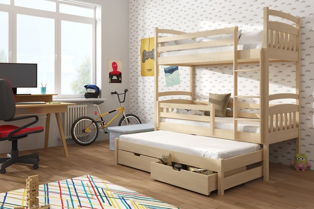 Alan Bunk Bed with Trundle and Storage