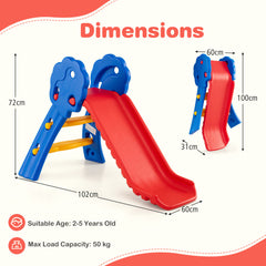 2 in 1 Toddler Slide for Indoor and Outdoor Playground