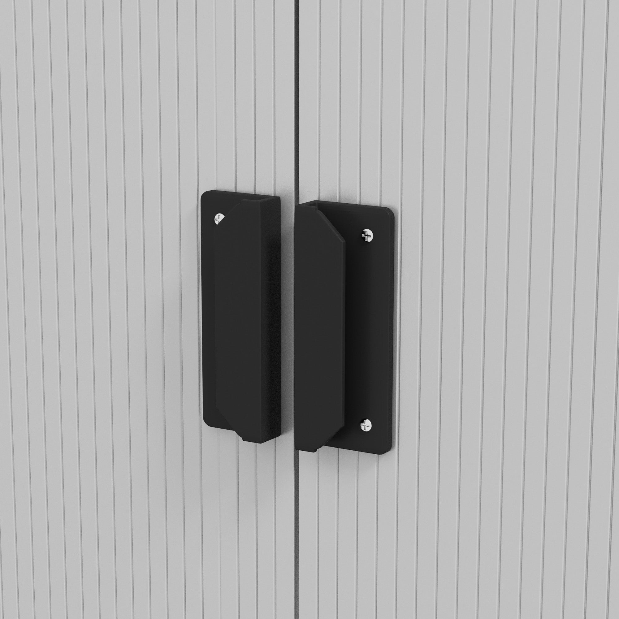 Outsunny Metal Bike Shed, Mobility Scooter Shed House with Foundation Kit, Ventilation, Doors, 9 x 6FT, Silver