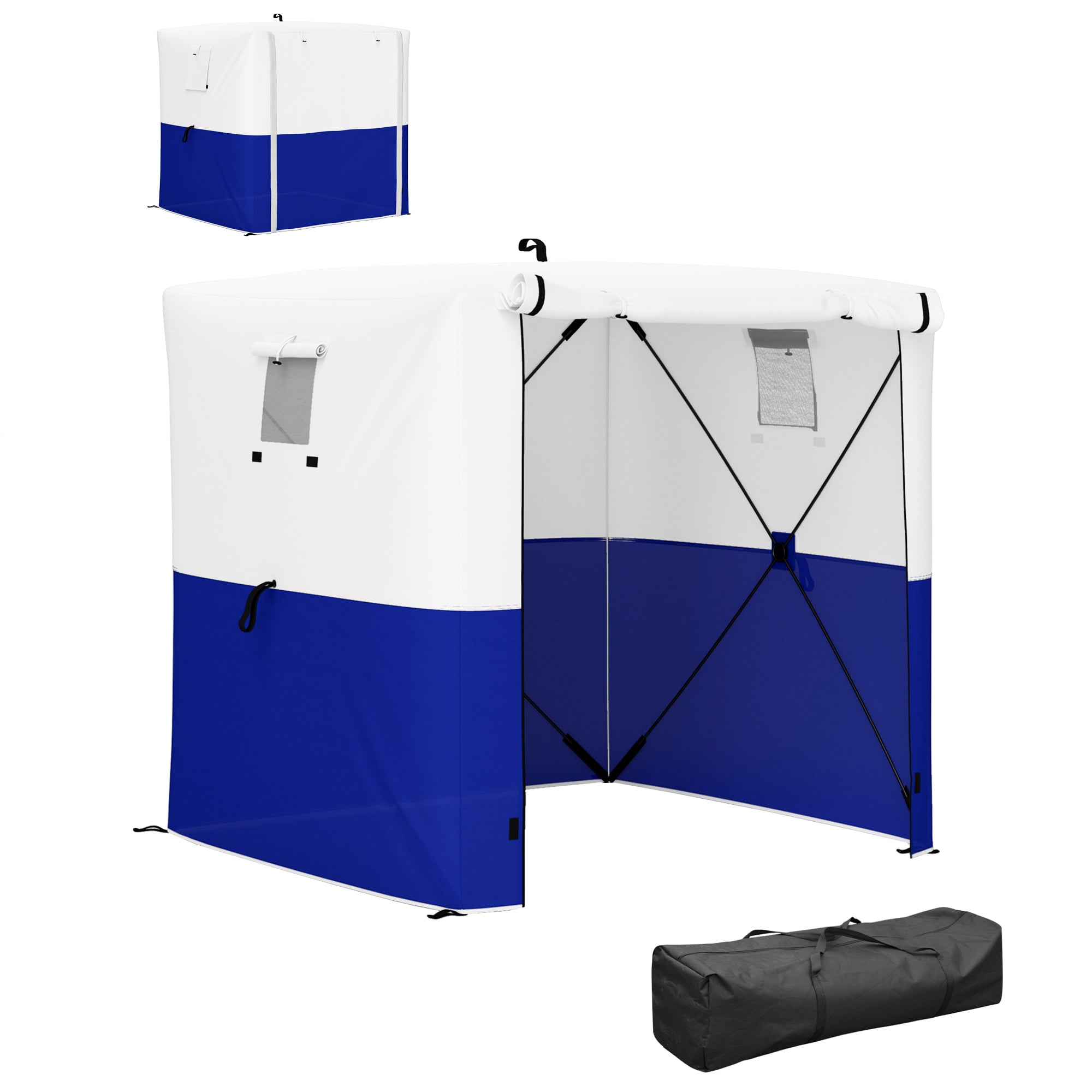 Outsunny 2 x 2m Pop-Up Gazebo, with Accessories - Dark Blue