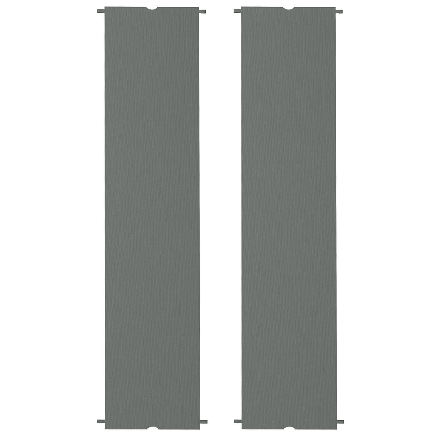 Outsunny 2 Pcs UV Protection Pergola Replacement Canopy, Pergola Shade Cover, Easy to Install, for 3 x 3(m) Pergola, Dark Grey