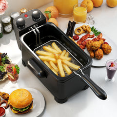 3 Liter 2000W Electric Deep Fryer with Detachable Frying Basket